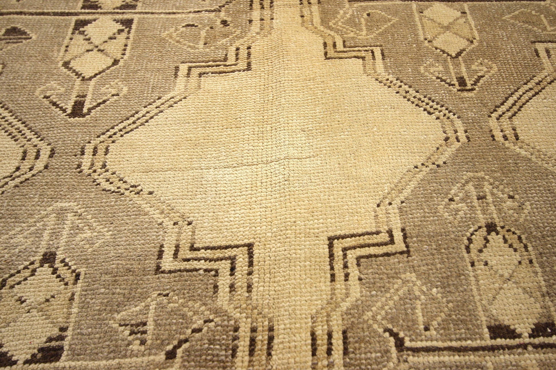 5 x 15 Vintage Turkish Oushak Rug 50744