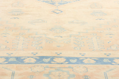 7 x 9 Vintage Peach Turkish Oushak Rug 53709
