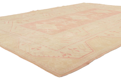 7 x 9 Vintage Pink Turkish Oushak Rug 53705