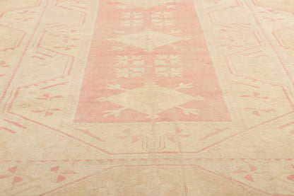 7 x 9 Vintage Pink Turkish Oushak Rug 53705
