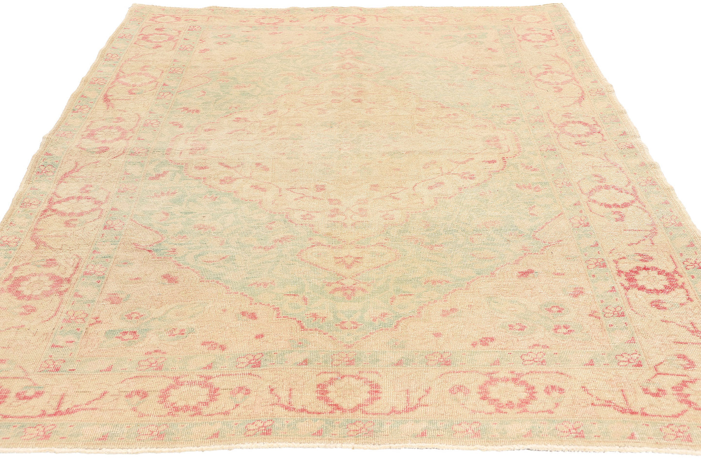 4 x 7 Vintage Muted Turkish Sivas Rug 53471
