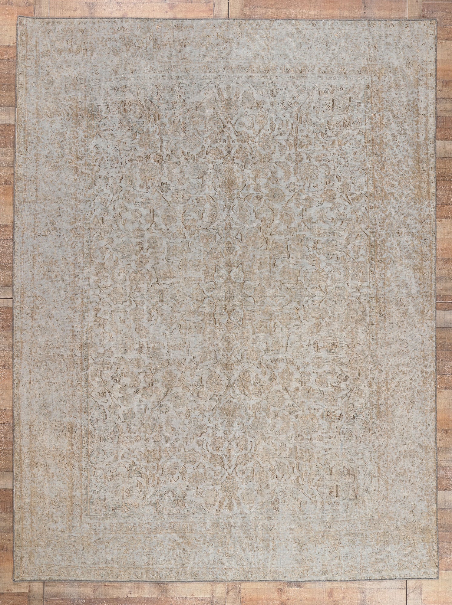 9 x 13 Vintage Muted Turkish Rug 60770