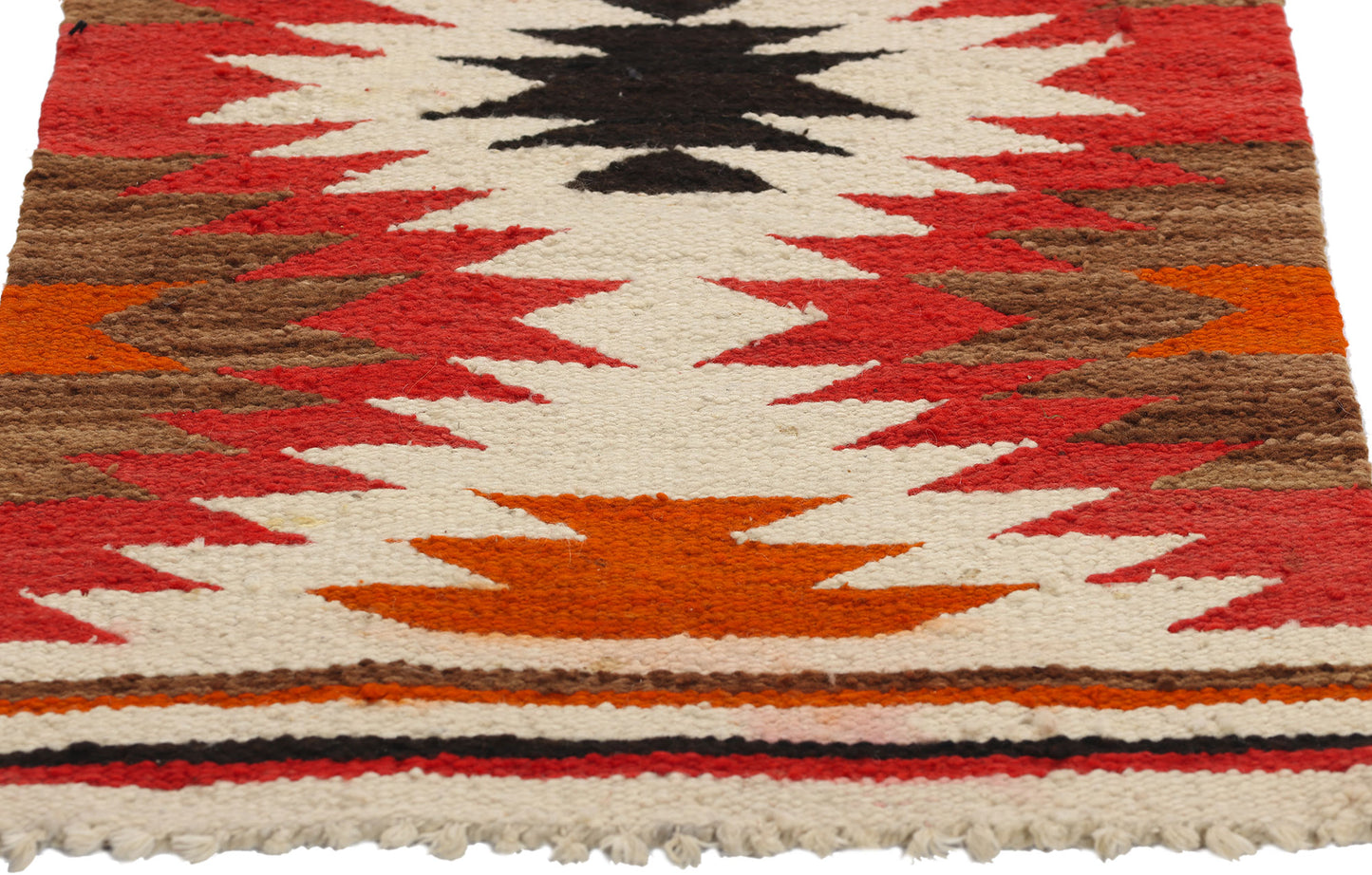 1 x 3 Vintage Ganado Navajo Rug 78802