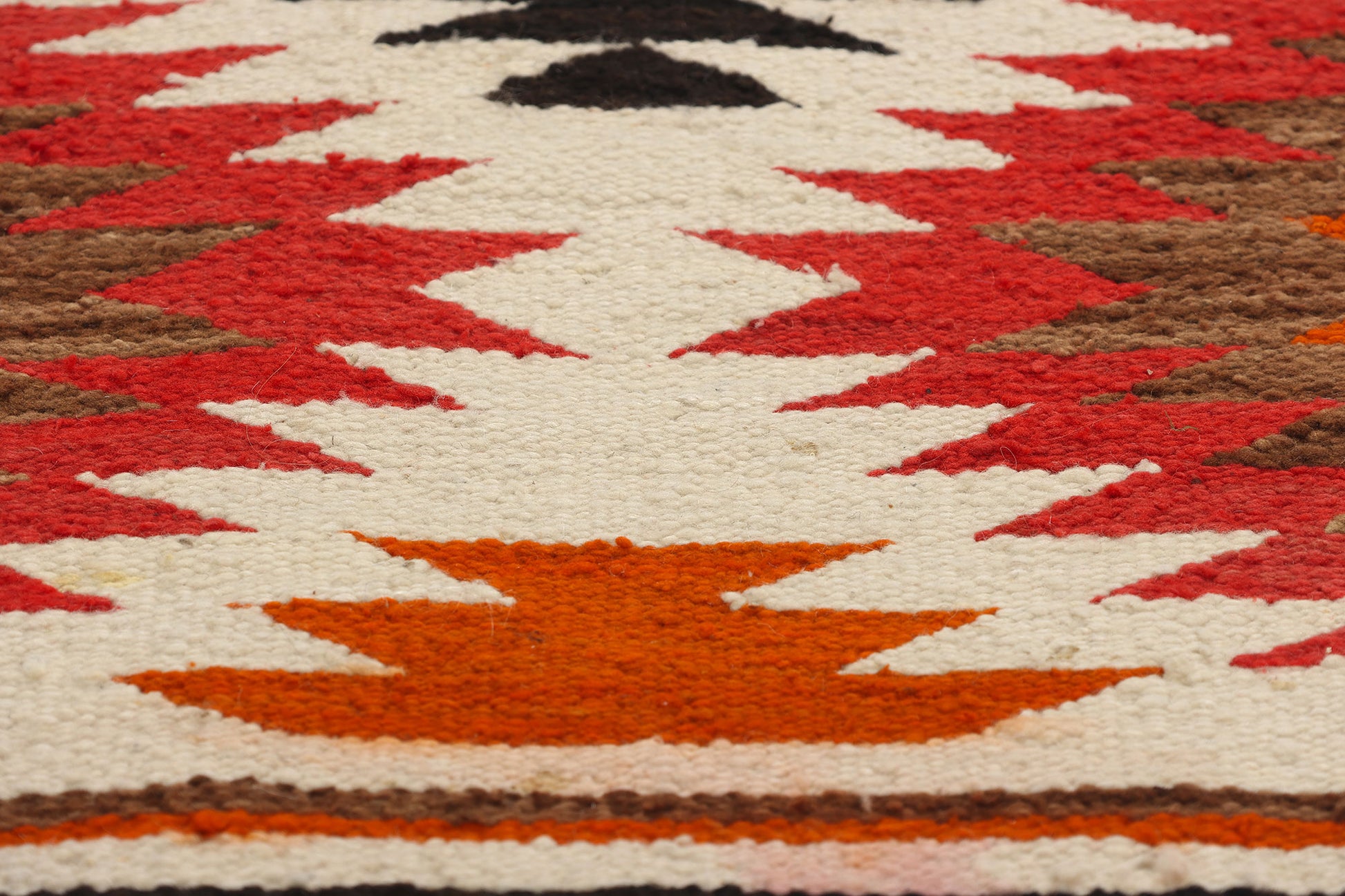 1 x 3 Vintage Ganado Navajo Rug 78802