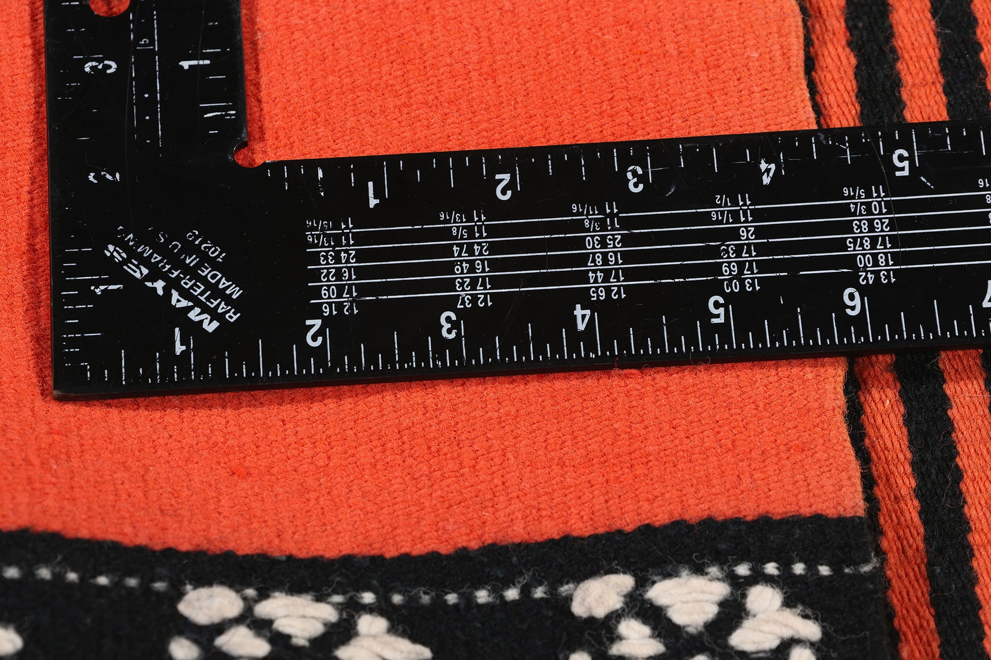 1 x 4 Vintage Orange Greek Kilim Rug 78797