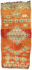 3 x 7 Vintage Orange Boujad Moroccan Rug 21839