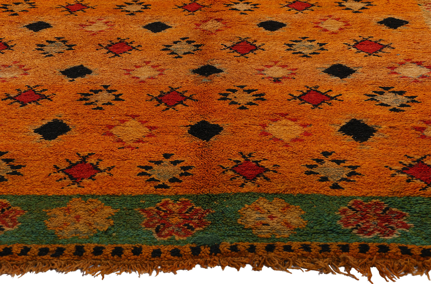 5 x 9 Vintage Orange Boujad Moroccan Rug 20173