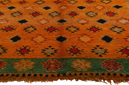 5 x 9 Vintage Orange Boujad Moroccan Rug 20173