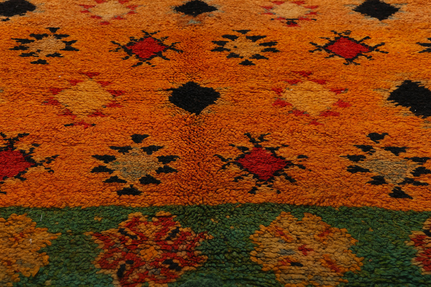 5 x 9 Vintage Orange Boujad Moroccan Rug 20173