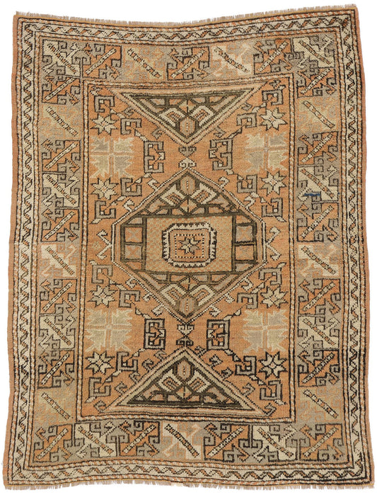 4 x 6 Vintage Turkish Oushak Rug 53900
