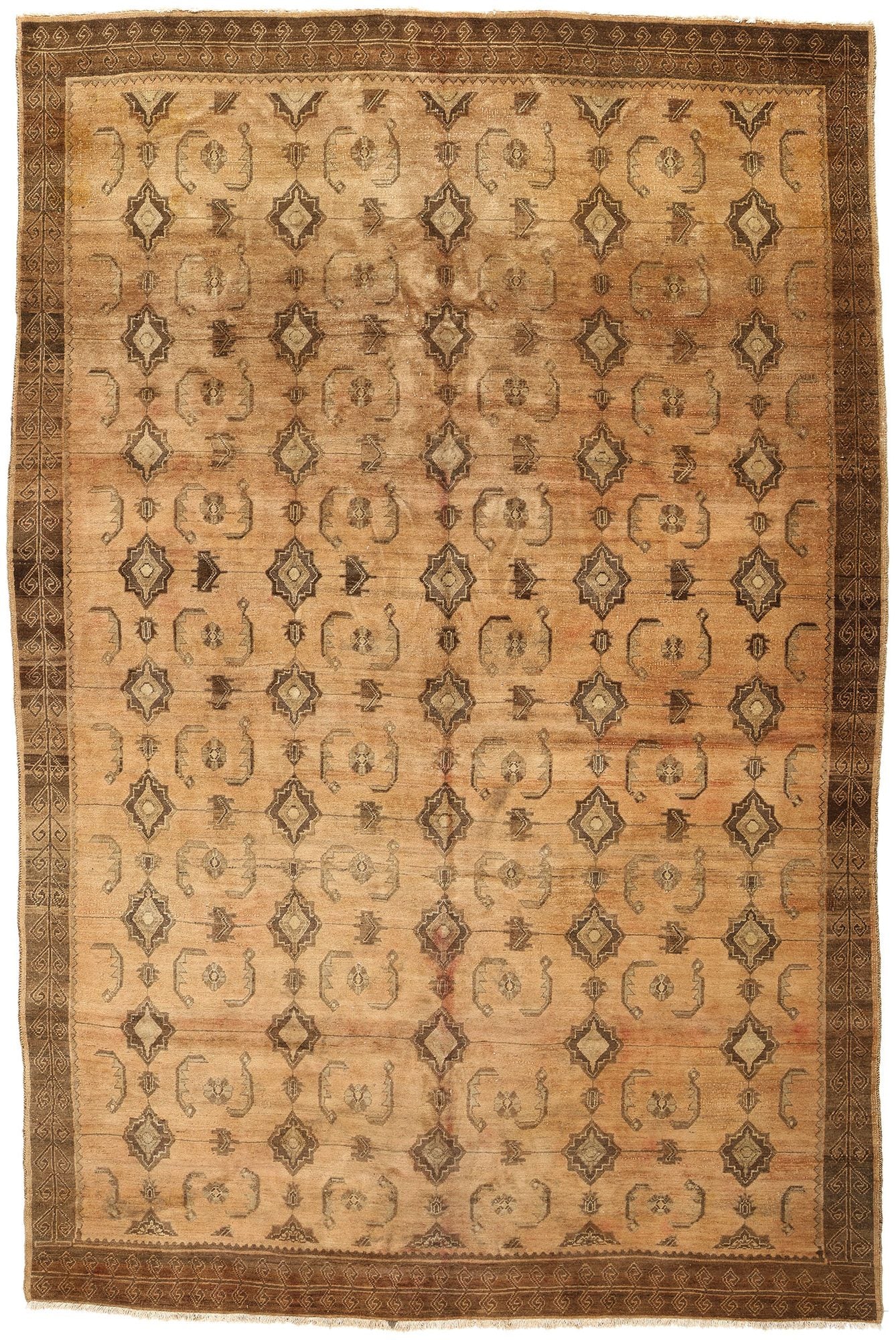 10 x 15 Vintage Turkish Kars Rug 77733