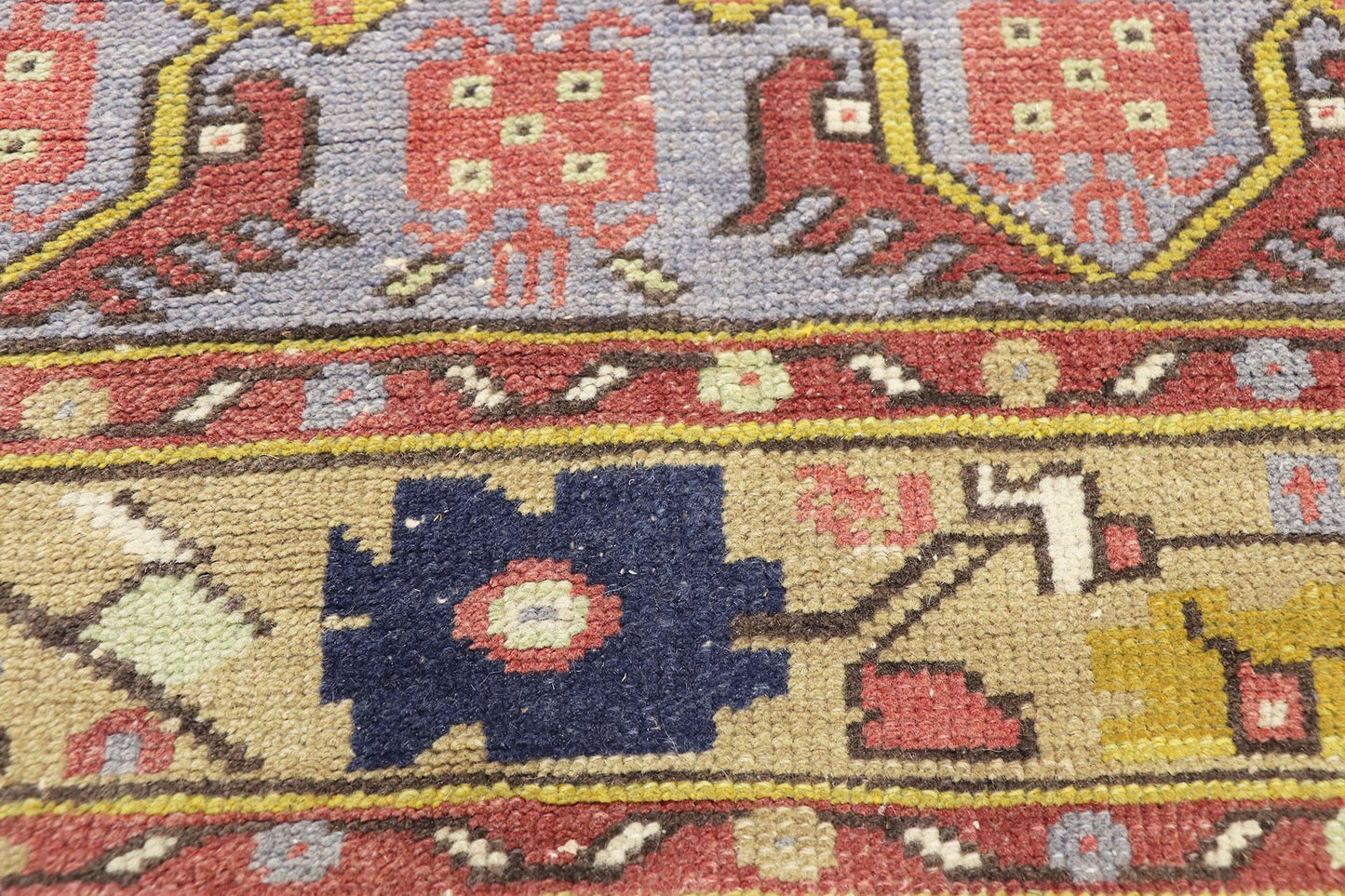 3 x 9 Vintage Turkish Oushak Rug 52401