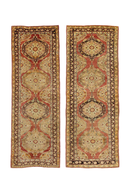 4 x 11 Vintage Turkish Oushak Rug 51055