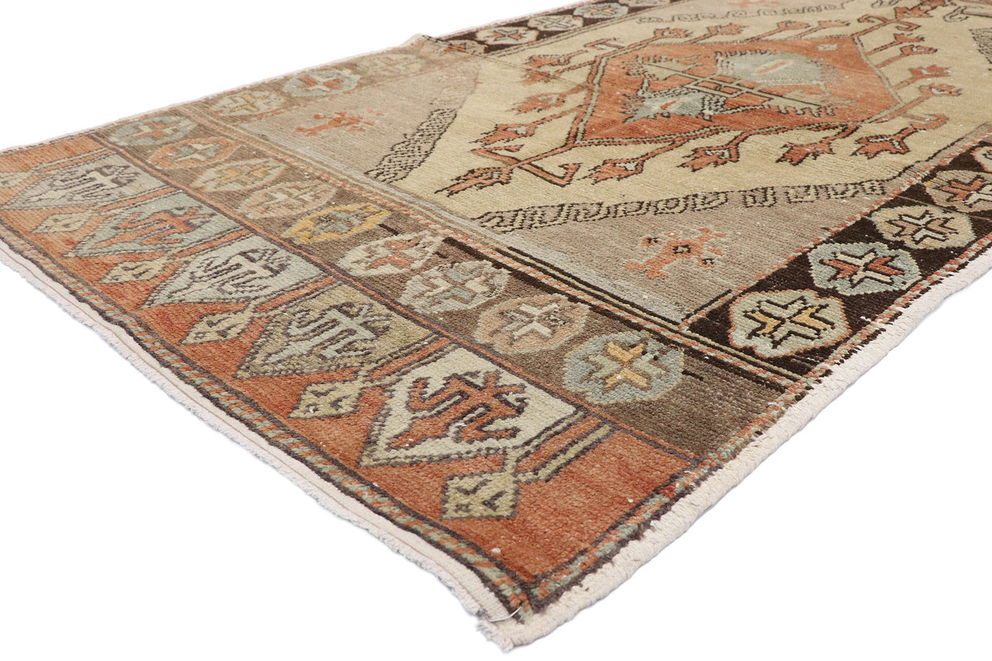 4 x 12 Vintage Turkish Oushak Rug 52711