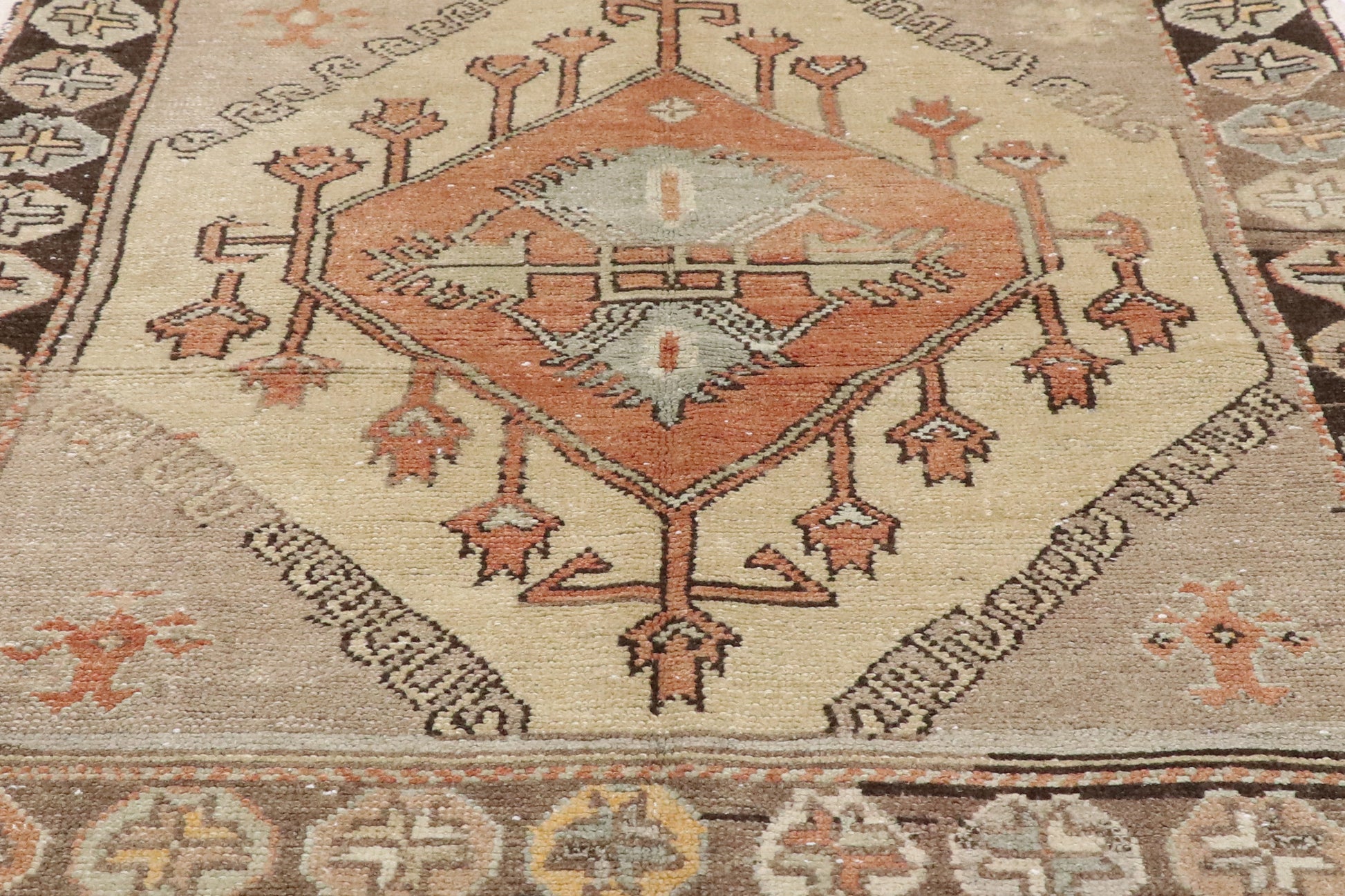4 x 12 Vintage Turkish Oushak Rug 52711
