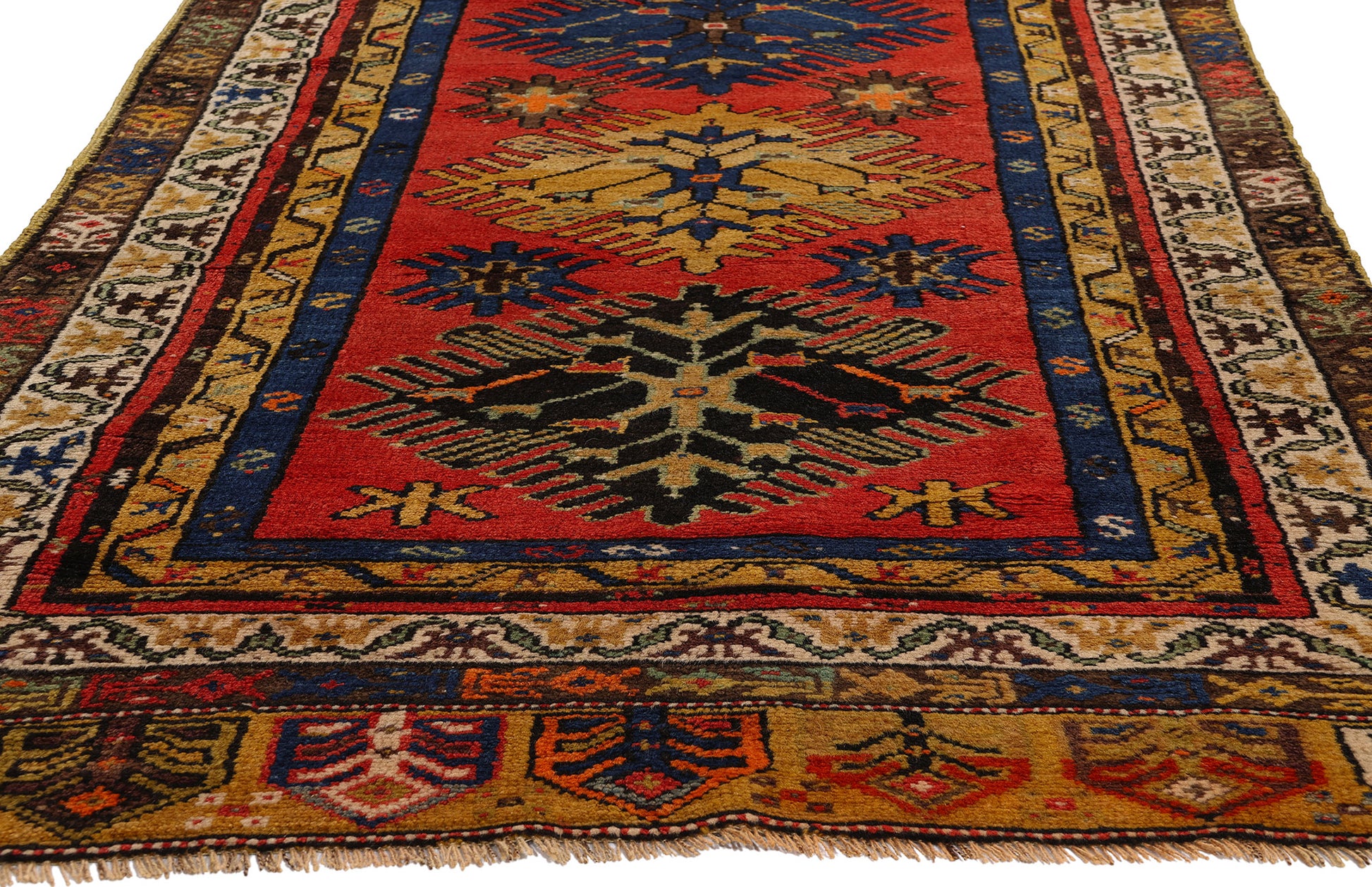 4 x 12 Vintage Turkish Oushak Rug 53881