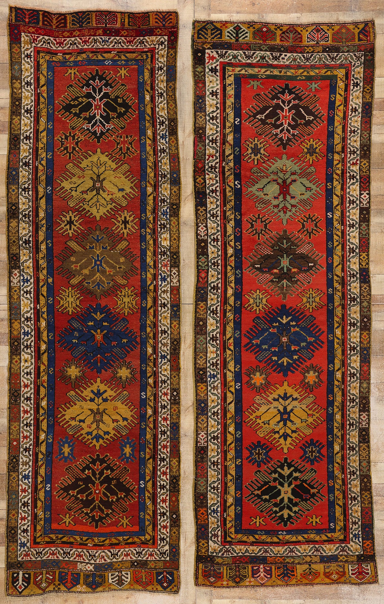 4 x 12 Vintage Turkish Oushak Rug 53882