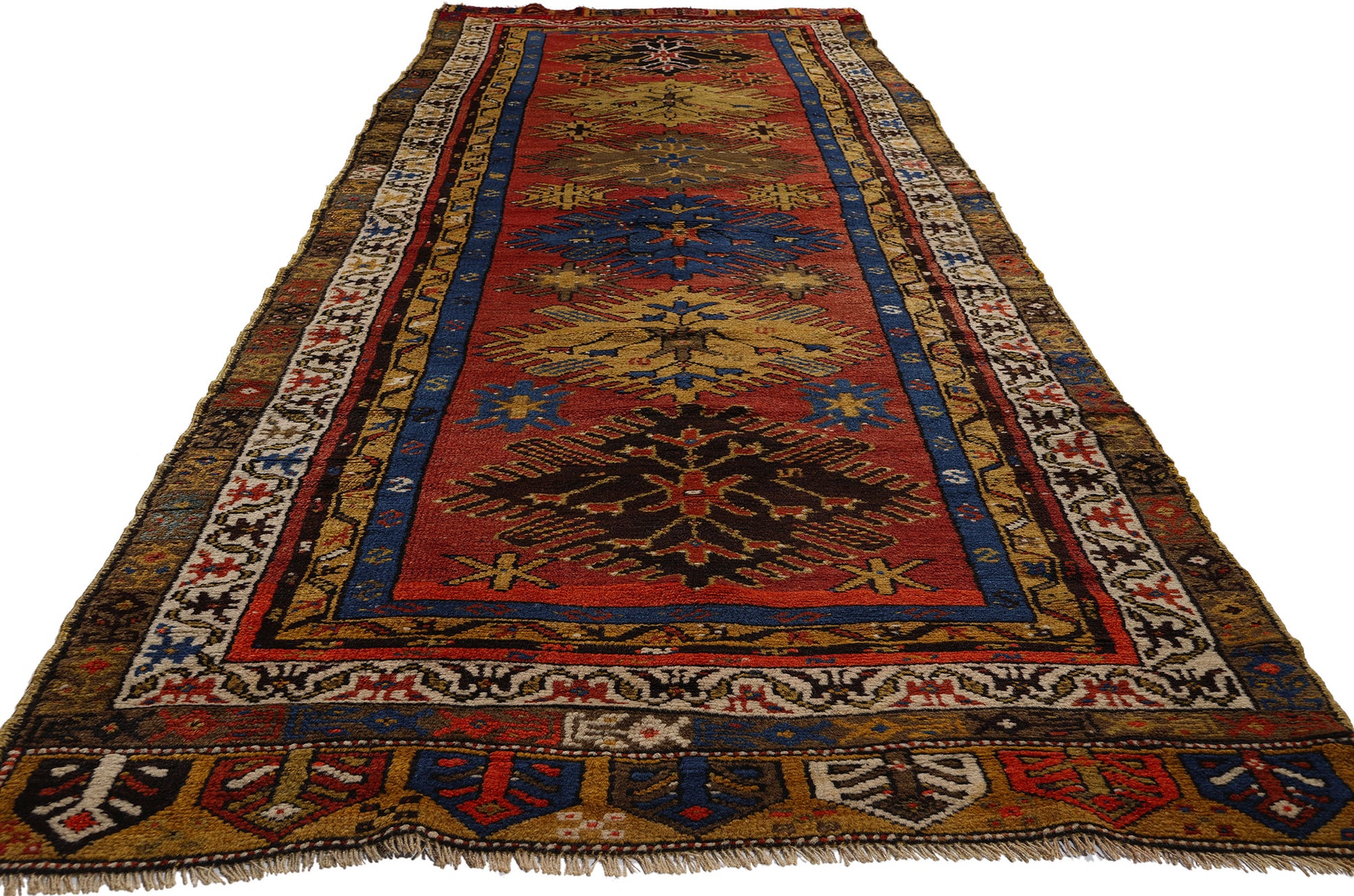 4 x 12 Vintage Turkish Oushak Rug 53882