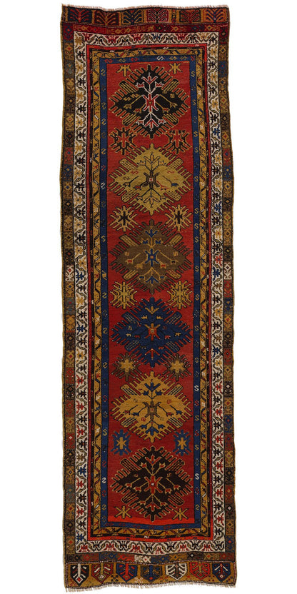 4 x 12 Vintage Turkish Oushak Rug 53882