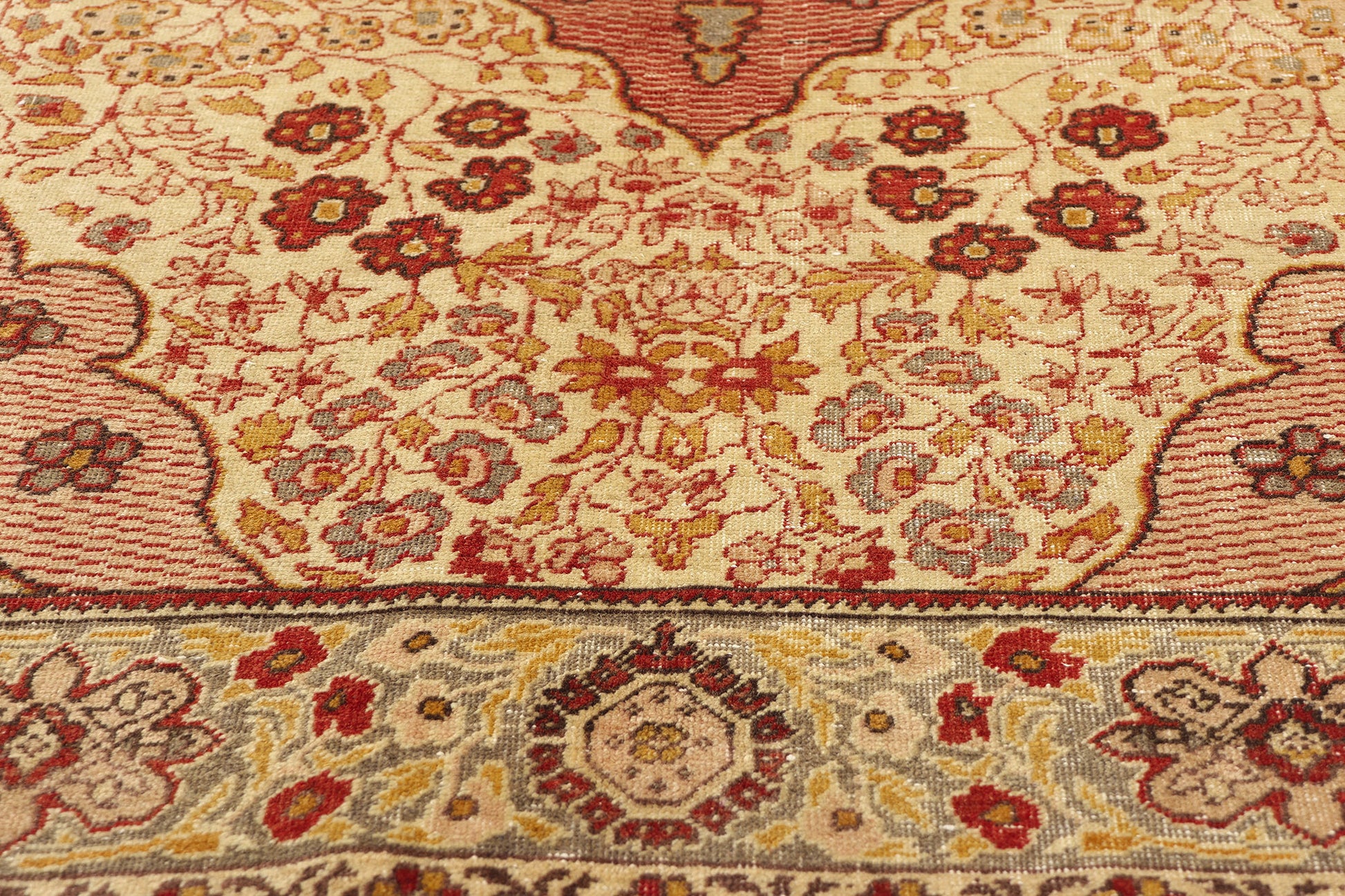 4 x 7 Vintage Turkish Oushak Rug 52072