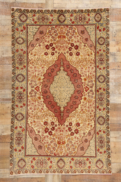 4 x 7 Vintage Turkish Oushak Rug 52072