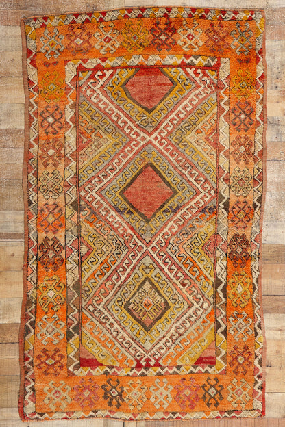 4 x 7 Vintage Turkish Oushak Rug 52300