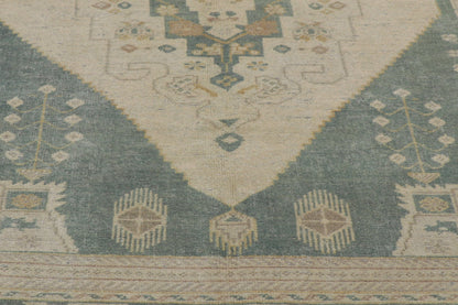 5 x 10 Vintage Turkish Oushak Rug 53671