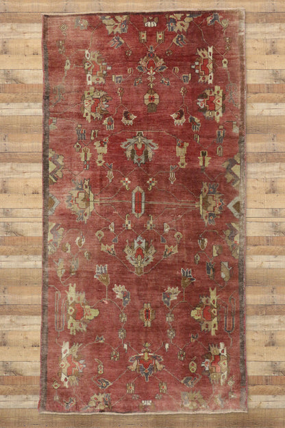 5 x 10 Vintage Turkish Oushak Rug 51402