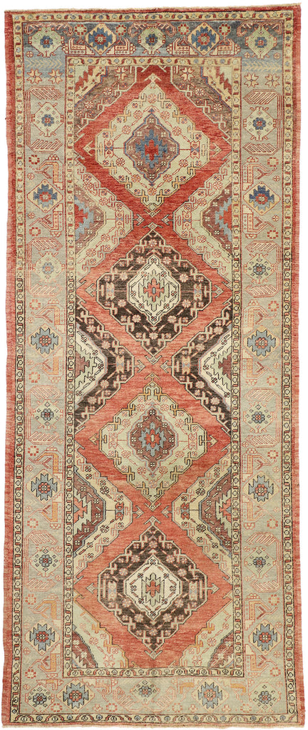 5 x 11 Vintage Turkish Oushak Rug 52415