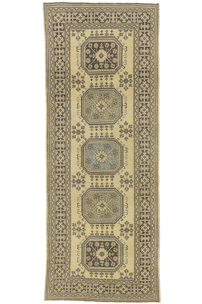 5 x 12 Vintage Turkish Oushak Rug 50920