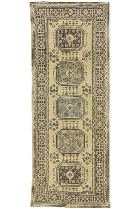 5 x 12 Vintage Turkish Oushak Rug 50920