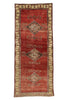 5 x 12 Vintage Red Turkish Oushak Rug 51134