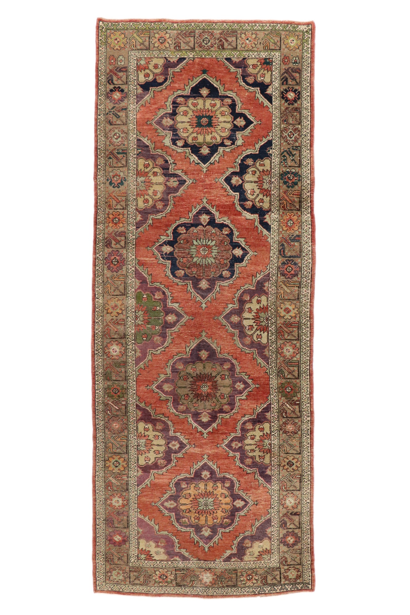 5 x 12 Vintage Turkish Oushak Rug 51793