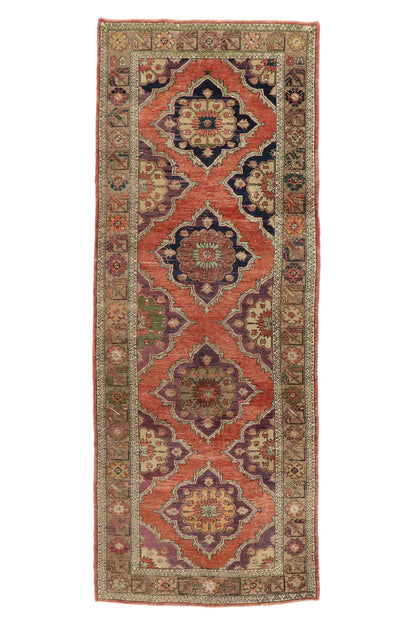 5 x 12 Vintage Turkish Oushak Rug 51793