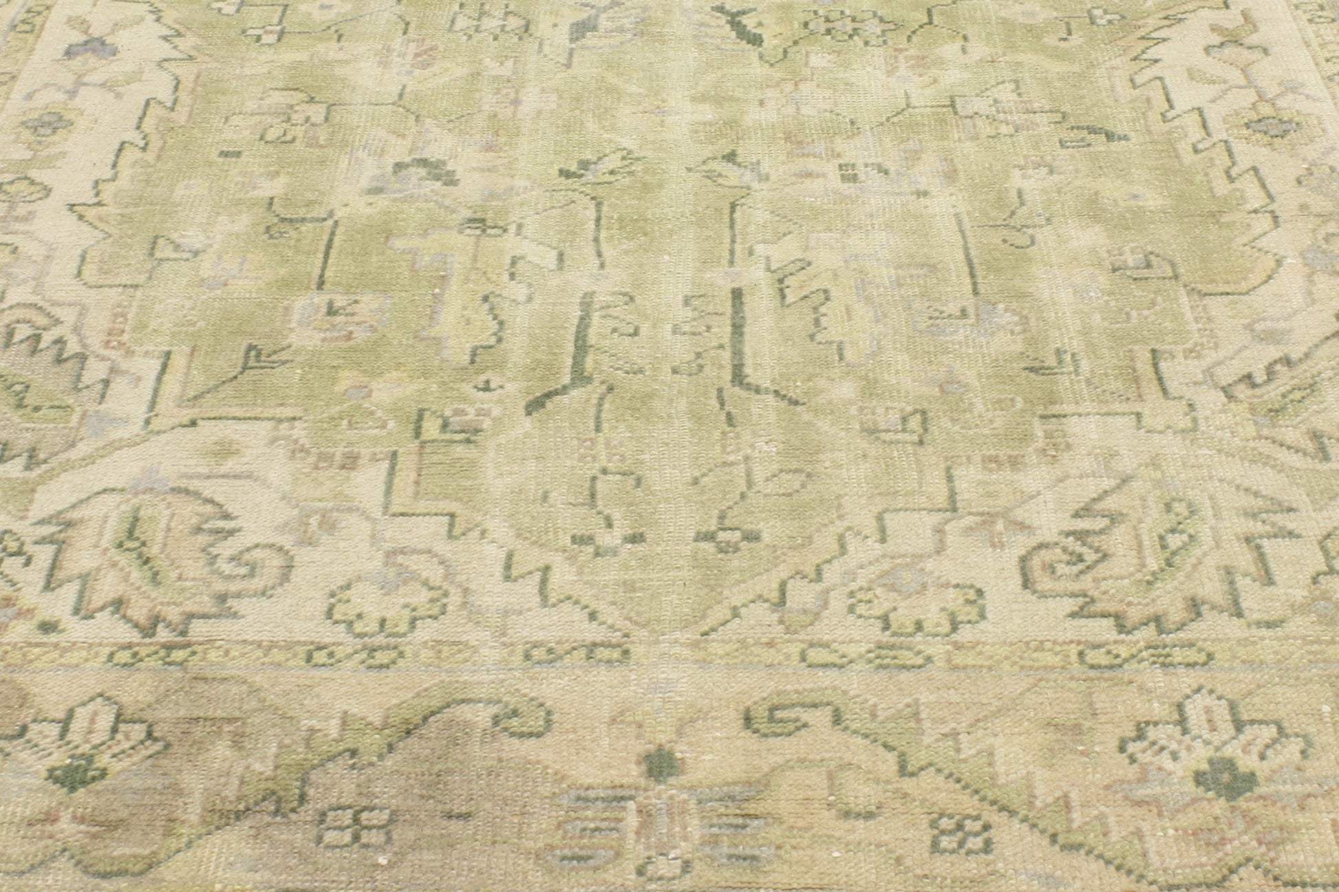 6 x 10 Vintage Turkish Oushak Rug 76863