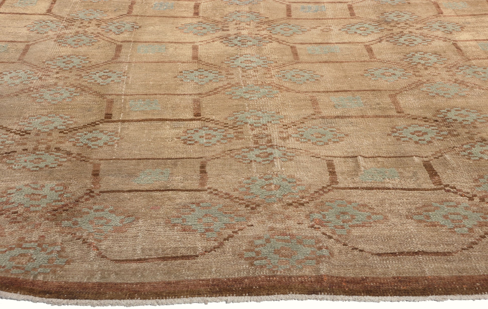 7 x 10 Vintage Turkish Oushak Rug 50563