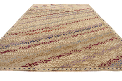 7 x 10 Vintage Turkish Oushak Rug 52176