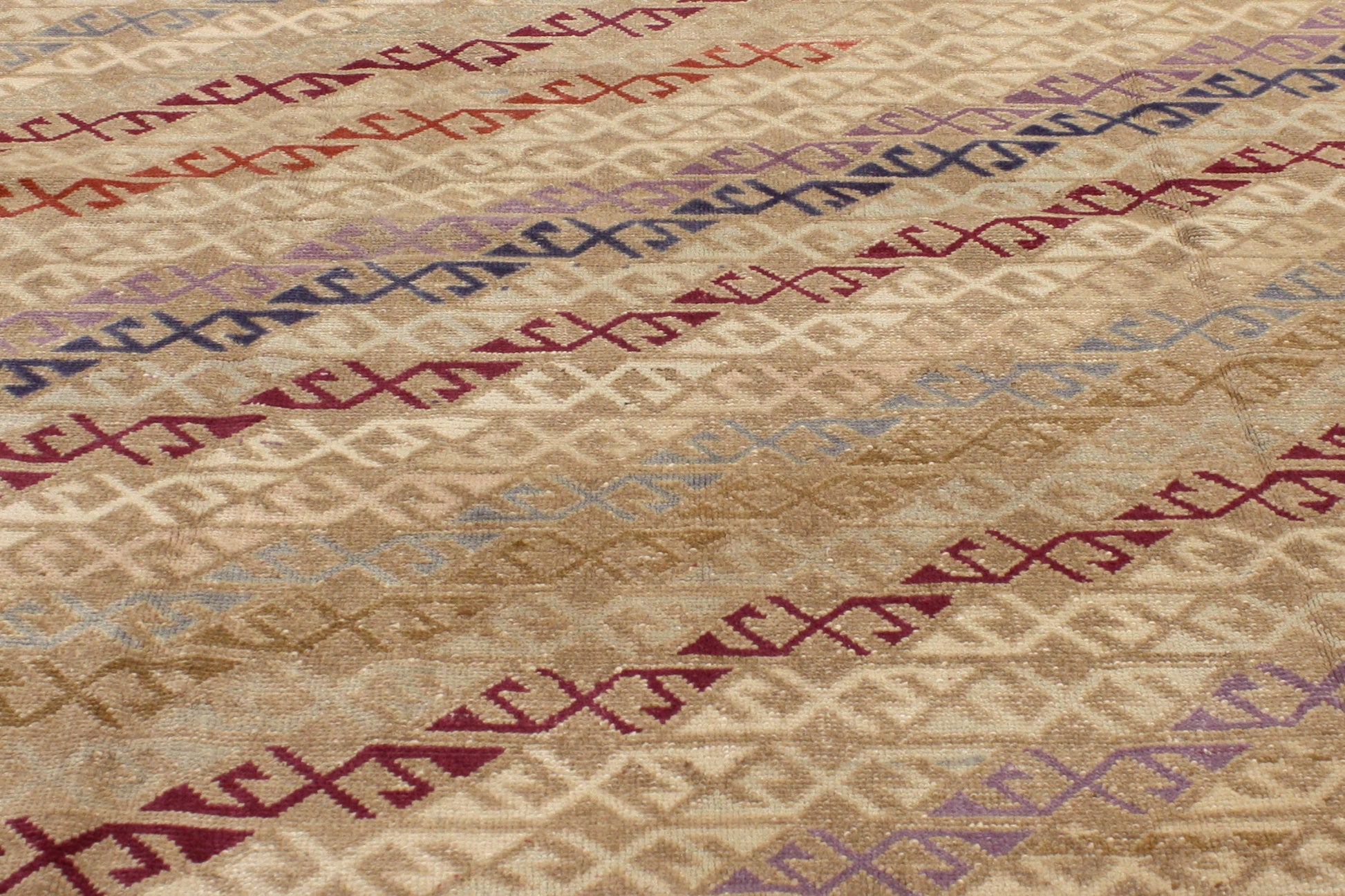 7 x 10 Vintage Turkish Oushak Rug 52176