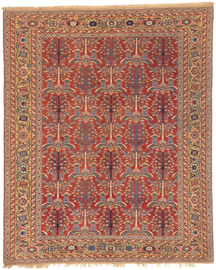 7 x 9 Vintage Turkish Oushak Rug 77005