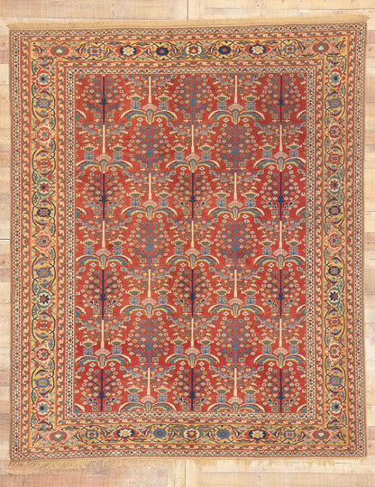 7 x 9 Vintage Turkish Oushak Rug 77005