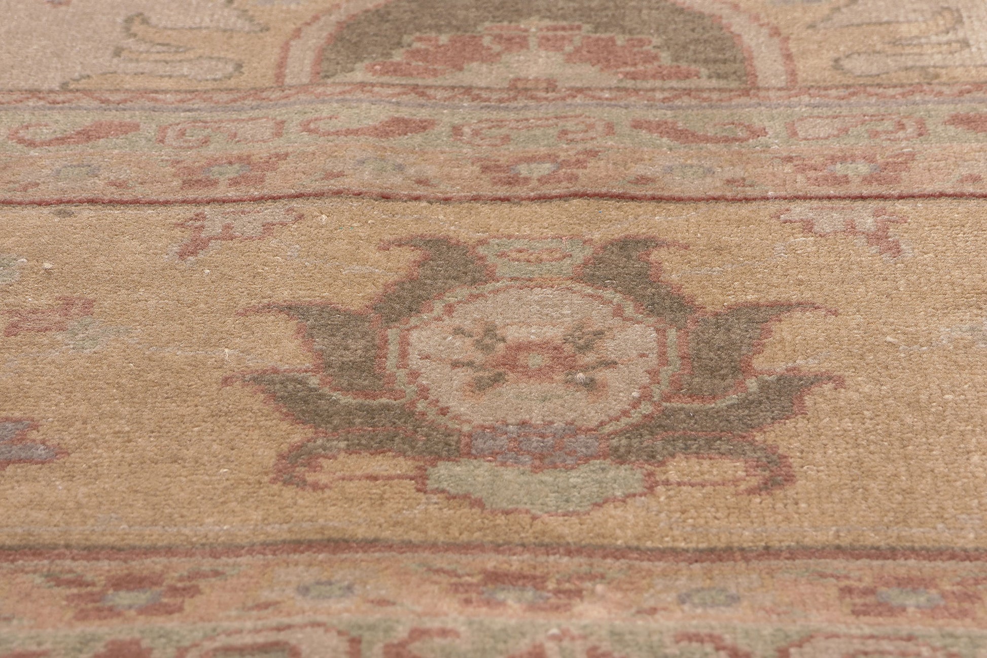 8 x 10 Vintage Turkish Oushak Rug 78674