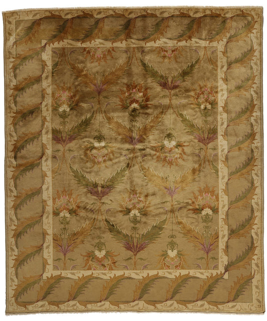 8 x 10 Vintage Turkish Oushak Rug 53897