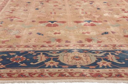 9 x 13 Vintage Turkish Oushak Rug 74185