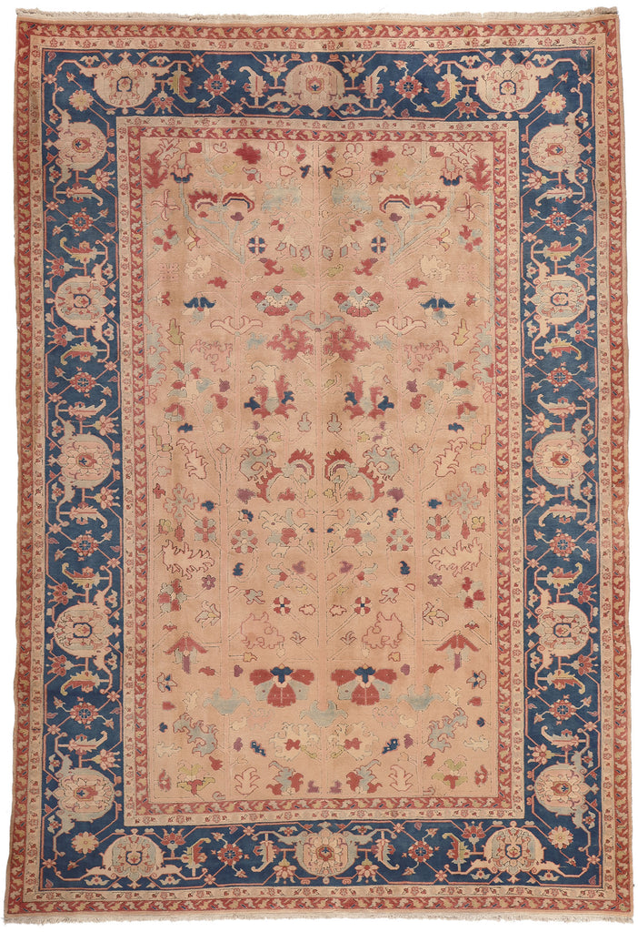 9 x 13 Vintage Turkish Oushak Rug 74185