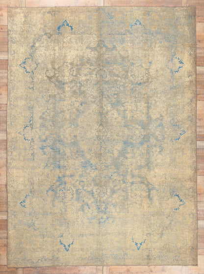 10 x 13 Vintage Turkish Overdyed Rug 60786