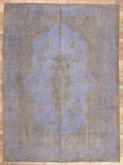 10 x 13 Vintage Turkish Overdyed Rug 60784