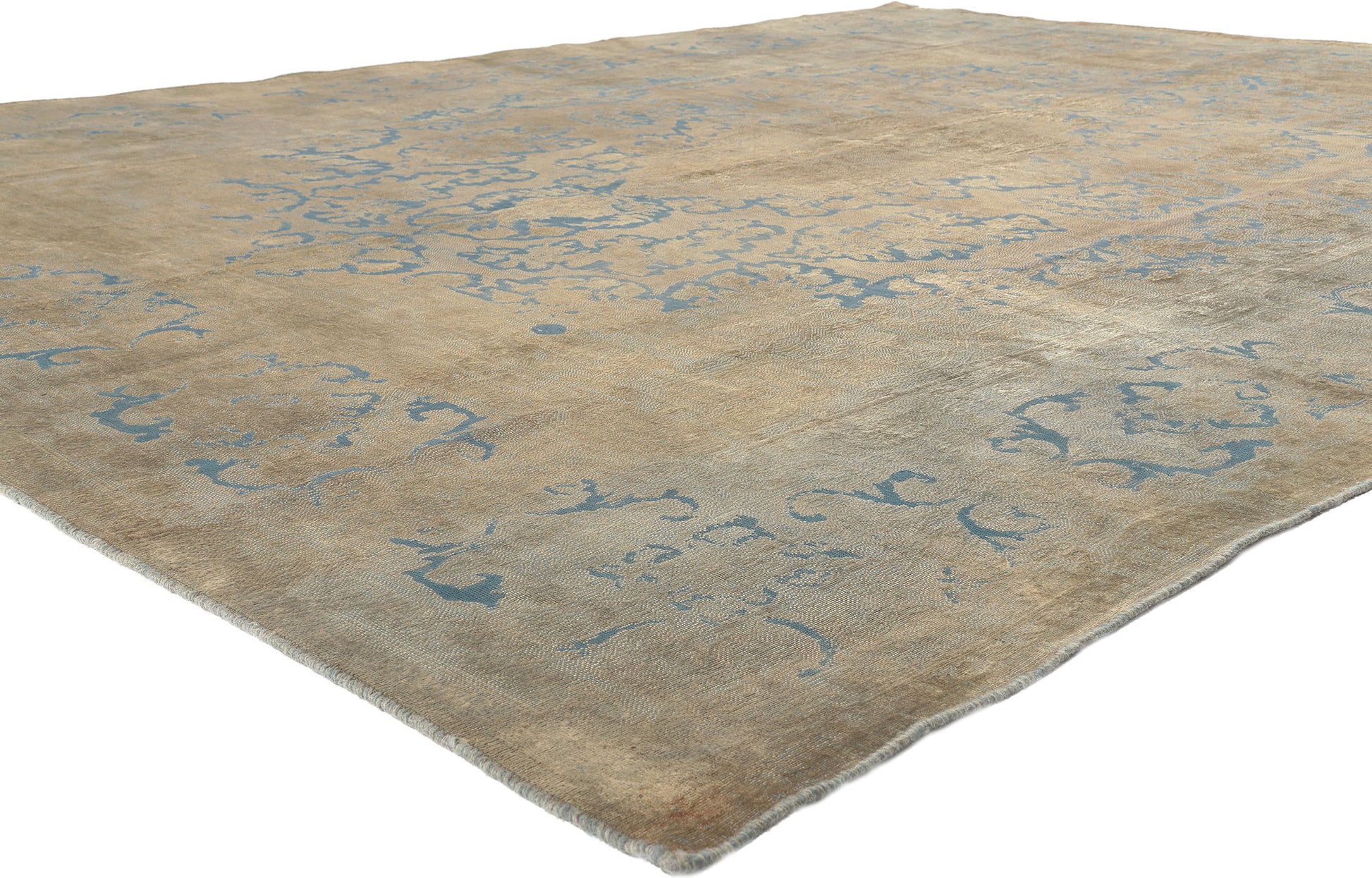 10 x 13 Vintage Turkish Overdyed Rug 60620