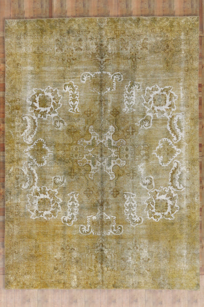 8 x 11 Vintage Turkish Overdyed Rug 60733