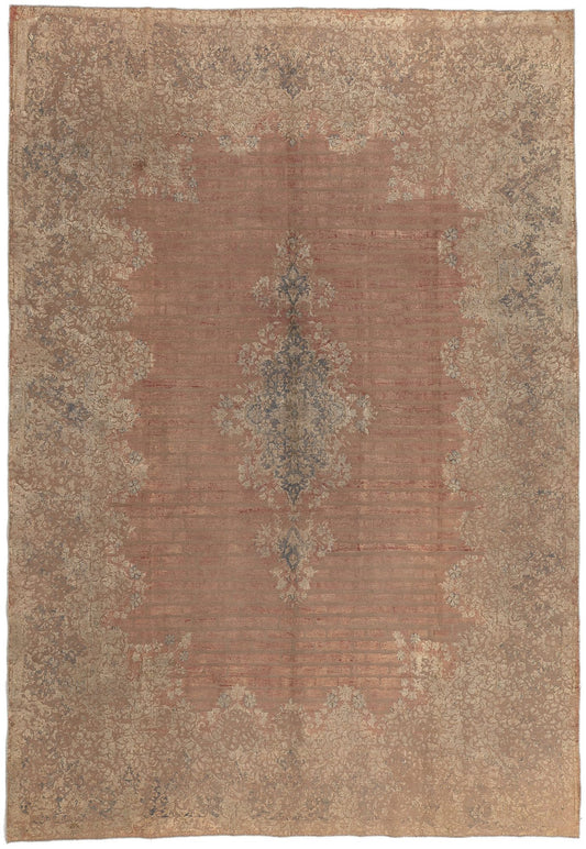 9 x 14 Vintage Turkish Overdyed Rug 60619