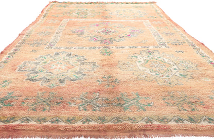 6 x 13 Vintage Peach Boujad Moroccan Rug 20936